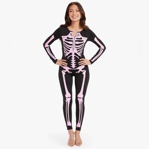 Black and Purple Skeleton Jumpsuit by Tipsy Eleves